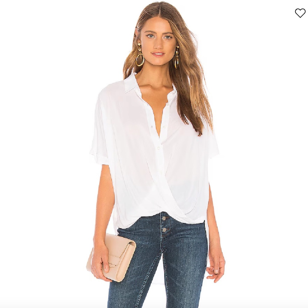 NWOT! BCBGeneration Wrap Hem Dolman Sleeve Shirt